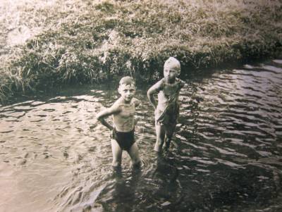 Werner Lindhorst und Spielkamerad