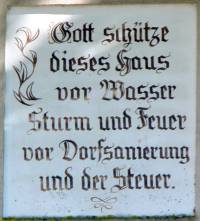 Die interessante Inschrift des "Torbogens"