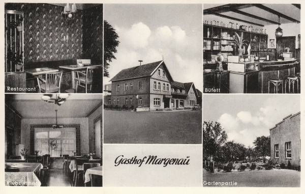 Postkarte von Margenau aus den 50er Postkarte von Margenau aus den 50er